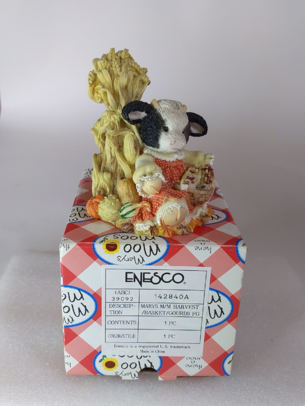 Enesco Mary's Moo Moos 'The Cows in the Corn' Figurine